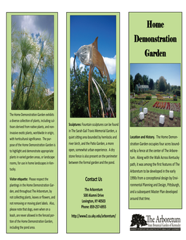 Home Demonstration Garden