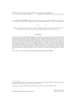 A Unified FETI-DP Approach for Incompressible Stokes Equations