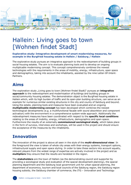 Hallein: Living Goes to Town [Wohnen Findet Stadt]