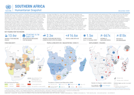 SOUTHERN AFRICA Humanitarian Snapshot December 2020