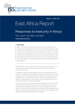 East Africa Report