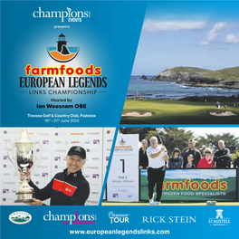 PLAYING and SPONSORSHIP Trevose Golf & Country Club, Padstow 18Th - 21St June 2020 OPPORTUNITIES