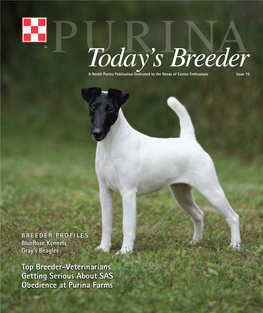 Top Breeder-Veterinarians Getting Serious About SAS Obedience at Purina Farms Dog Foods, Pro Club and Your Fun and Tains of New Hamp Shire