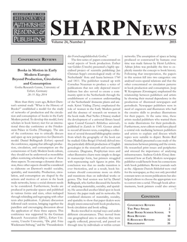 SHARP News Spring 2015 24.2
