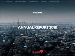 F-Secure ANNUAL REPORT 2018