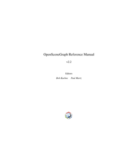 Openscenegraph Reference Manual