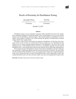 Proofs of Proximity for Distribution Testing