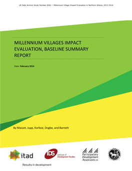 MV Baseline Summary Report
