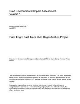 48307-001: Engro Fast Track LNG Regasification Project
