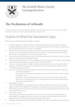 The Declaration of Arbroath