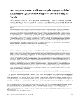 Host Range Expansion and Increasing Damage Potential of Euwallacea Nr