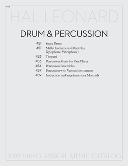 Drum & Percussion