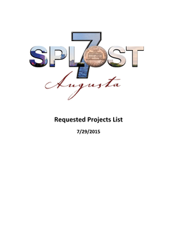 Requested Projects List