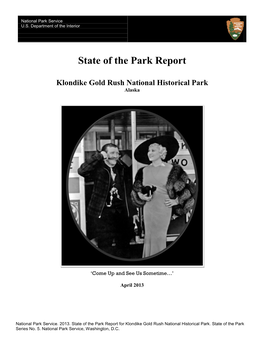State of the Park Report, Klondike Gold Rush National Historical Park
