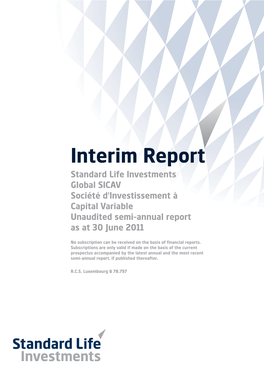 SLI Global SICAV Interim Report 2011 DE Version.Qxp