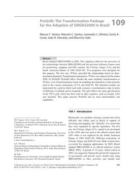 The Transformation Package for the Adoption of SIRGAS2000 in Brazil