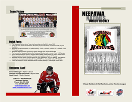 Neepawa Natives Junior Hockey
