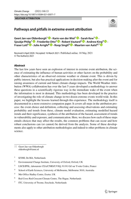 Pathways and Pitfalls in Extreme Event Attribution