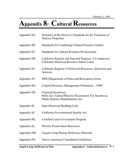 Cultural Resources
