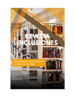 Revista Inclusiones Issn 0719-4706 Volumen 7 – Número Especial – Octubre/Diciembre 2020