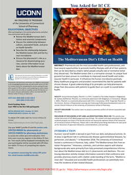 The Mediterranean Diet's Effect on Health.Pdf