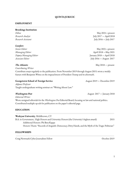 Quinta Jurecic's CV