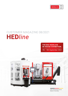 CUSTOMER MAGAZINE 08/2021 Hedline