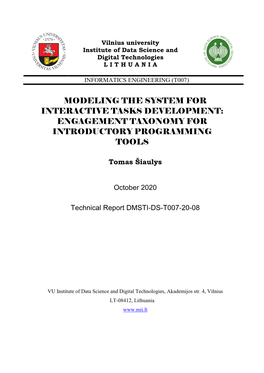 Engagement Taxonomy for Introductory Programming Tools