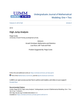 High Jump Analysis