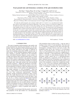 Exact Ground State and Elementary Excitations of the Spin Tetrahedron Chain
