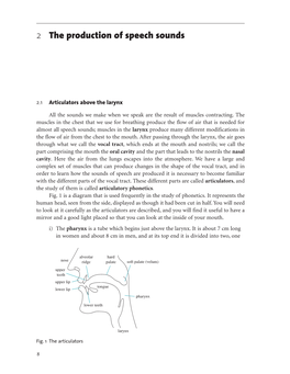 2 I F the Production of Speech Sounds