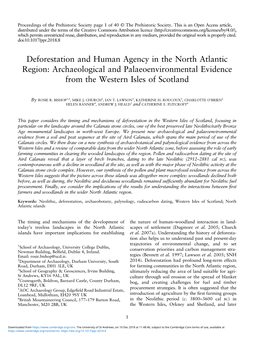 Deforestation and Human Agency in the North Atlantic Region: Archaeological and Palaeoenvironmental Evidence from the Western Isles of Scotland