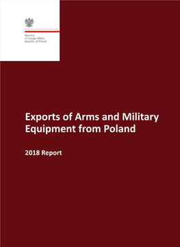 Exports of Arms and Military Equipment from Poland