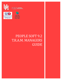 TRAM Manager's Guide