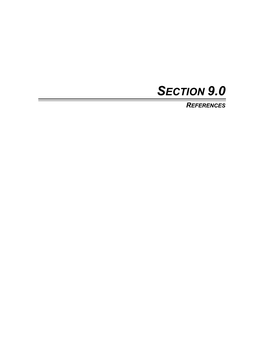 Section 9.0 References