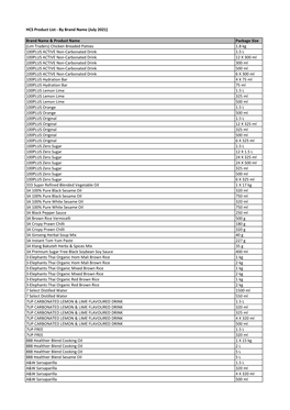 HCS Website List As of 30 June 2021 Working File.Xlsx