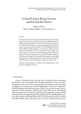 Scotland's Easter Rising Veterans and the Irish Revolution