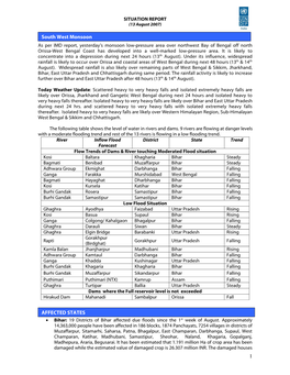 1 South West Monsoon AFFECTED STATES