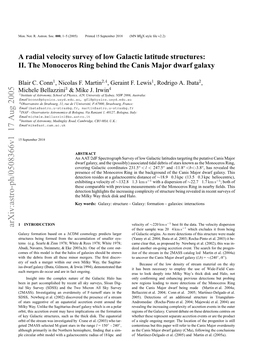 A Radial Velocity Survey of Low Galactic Latitude Structures: II. the Monoceros Ring Behind the Canis Major Dwarf Galaxy