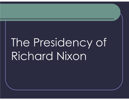 Nixon & Watergate