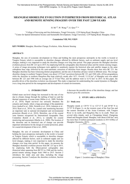 Shanghai Shoreline Evolution Interpreted from Historical Atlas and Remote Sensing Imagery Over the Past 2,200 Years