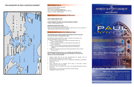 The Geography of Paul's Apostolic Journey