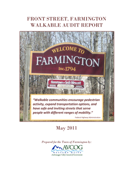 Walking Audit Report