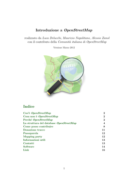 Introduzione Ad Openstreetmap