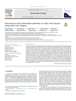 Renewable Energy 168 (2021) 181E194