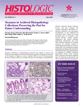 Treasures in Archived Histopathology Collections: Preserving the Past for Future Understanding