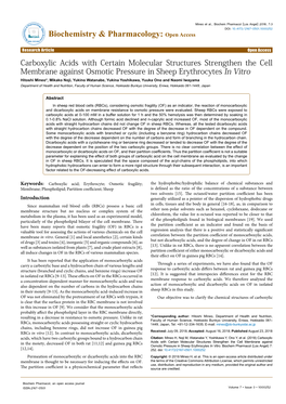 Carboxylic Acids with Certain Molecular Structures Strengthen The