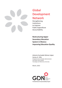 Restructuring Upper Secondary Education System in Mexico: Improving Education Quality