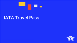 IATA Travel Pass