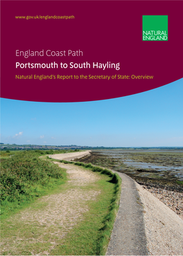 Portsmouth to South Hayling Natural England’S Report to the Secretary of State: Overview G